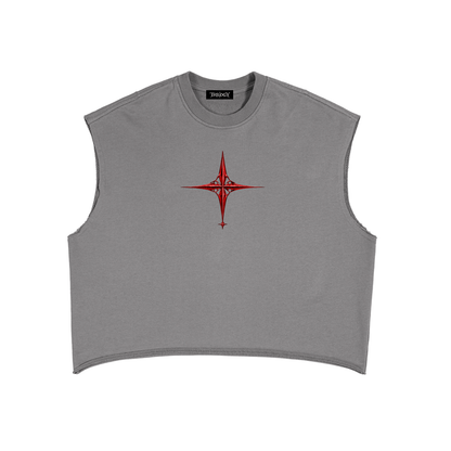 TRILOGY — Crimson Fate Boxy Tank Top