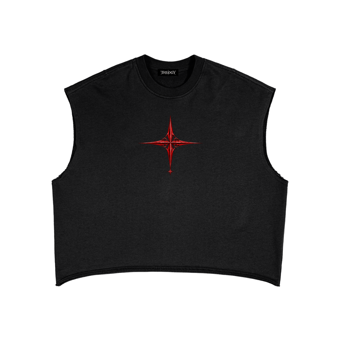 TRILOGY — Crimson Fate Boxy Tank Top