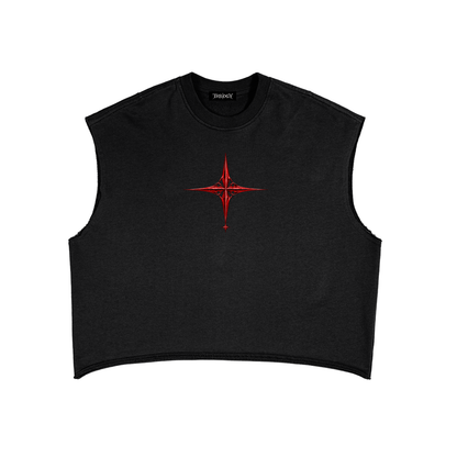 TRILOGY — Crimson Fate Boxy Tank Top