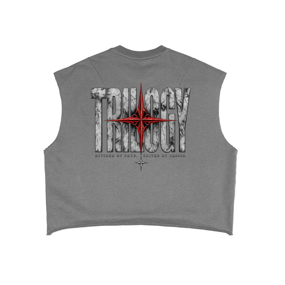 TRILOGY — Crimson Fate Boxy Tank Top