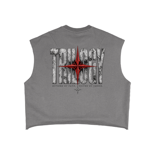TRILOGY — Crimson Fate Boxy Tank Top