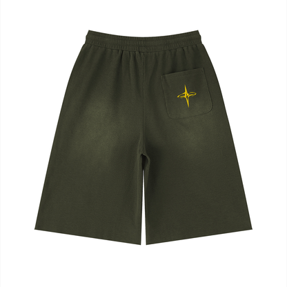 TR - "CORE"  Sunfade Raw Edge Shorts
