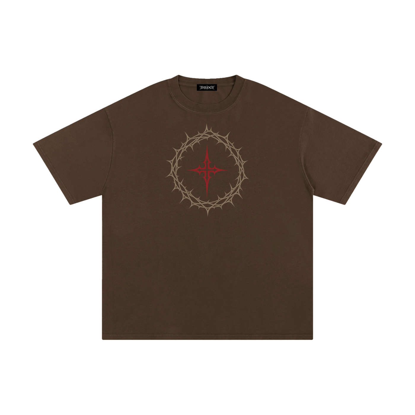 TRILOGY — "CROWNED BY PAIN" OVERSIZED TEE