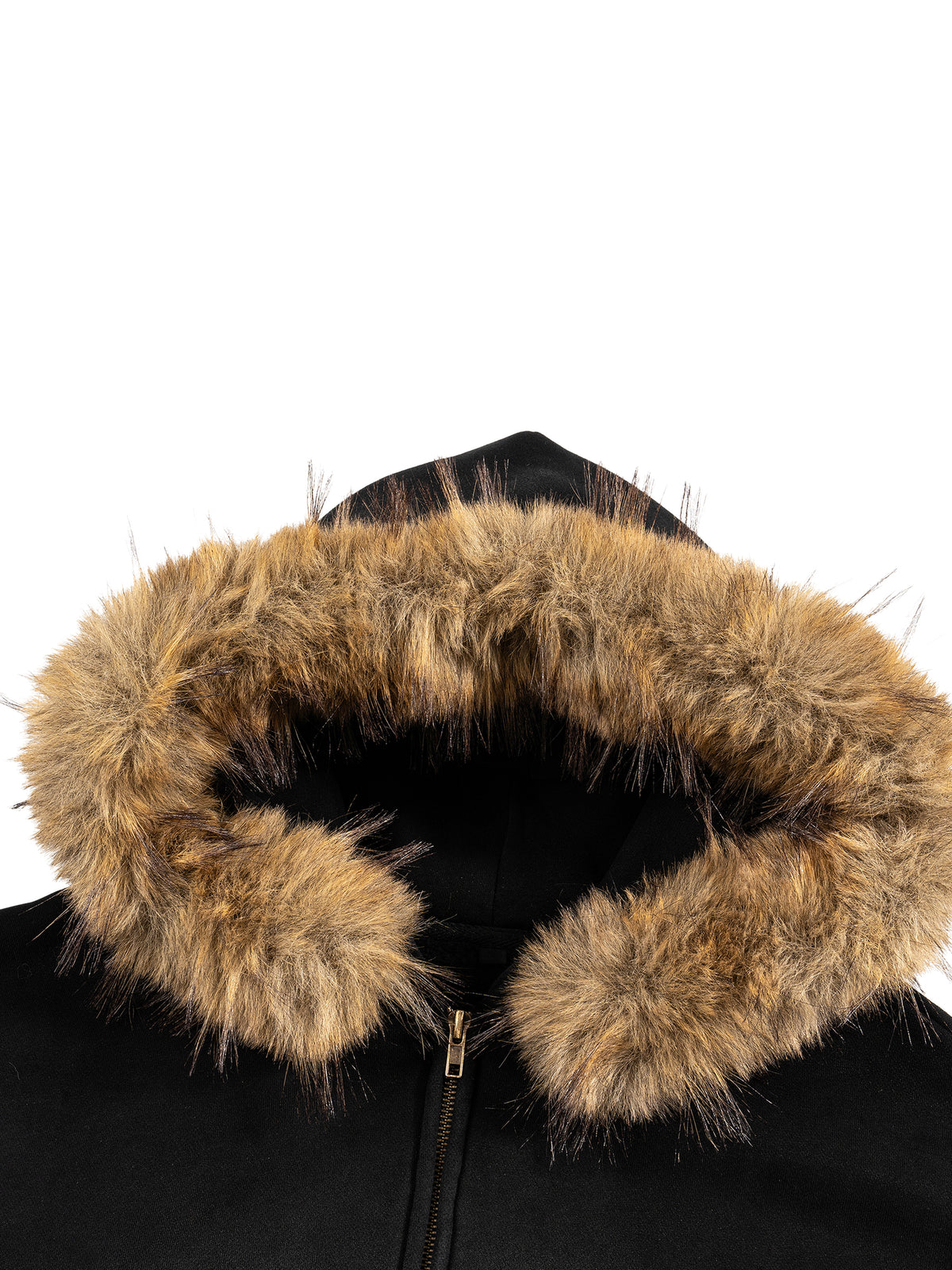 TRxBA - Boxy Detachable Fur Hoodie